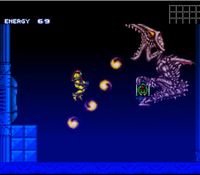 une photo d'Ã©cran de Super Metroid sur Nintendo Super Nes